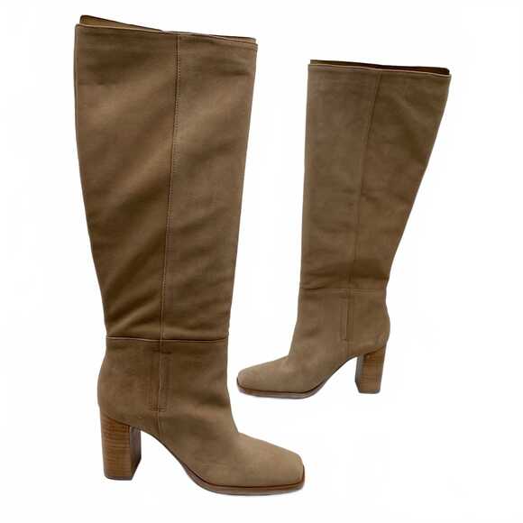 Sam Edelman Tan Olly Tall Suede Heeled Boots | Women’s US 6.5 - Picture 2 of 7